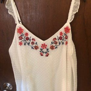 Darling Embroidered Swiss Dot Cami